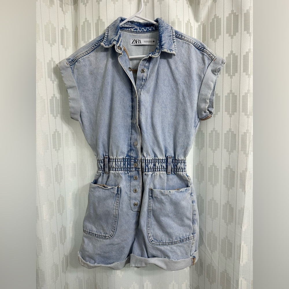 Zara denim romper XS women’s